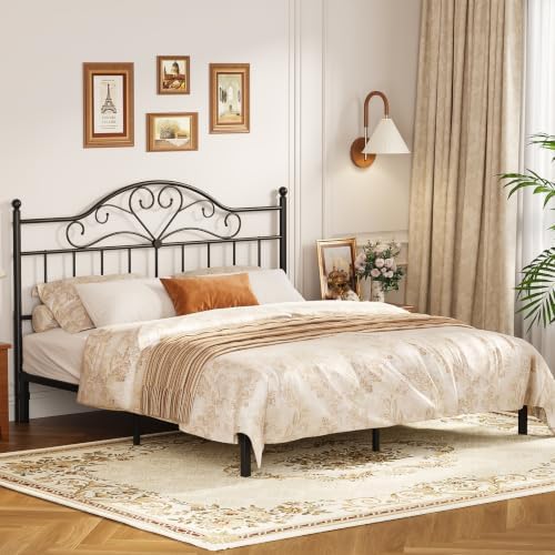 Vintage Headboard for King Bed Frame, Metal Headboard Only King Size