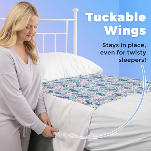 Potty Training Pee Pads for Kids & Toddlers Viscose from Bamboo 3 Pack, 100% Waterproof Absorbent Non-Slip Bed Wetting Pad for Twin Beds, Reusable Washable Sheet & Mattress Protector, 36x36