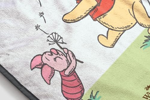 Jay Franco Kids Plush Throw Blanket – Soft & Cozy Fleece Throw for Bedroom & Couch Décor, Official Licensed Product, Multi - Winnie The Pooh, 46x60 - Throw Blanket