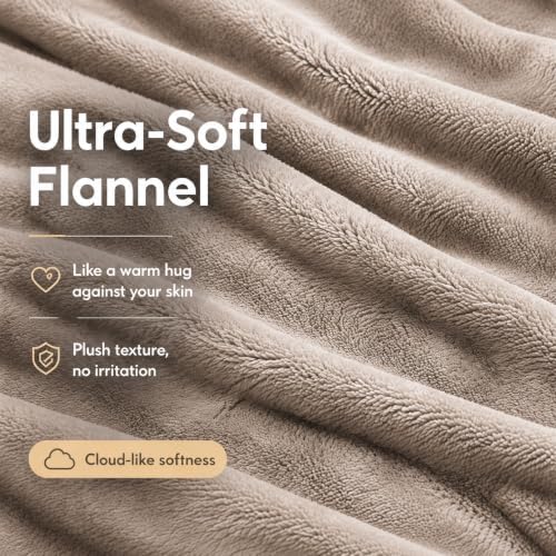 Electric Heated Blanket 62"x84" Twin Size, Linen