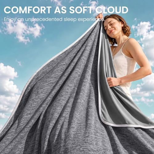 Topcee Cooling Blanket Throw 50"x70" for Hot Sleepers Summer Blanket