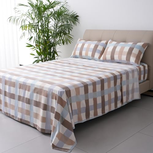 Best Season Queen Size Sheet Set 4 Piece -Microfiber Soft Durable Bedding Sheet Set,Deep Pocket,Stain,Fade & Wrinkle Resistant