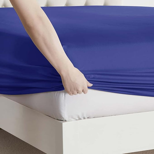 Clara Clark Twin Sheets, 5 Piece Set - Hotel Luxury Sheets for Twin Size Bed, Super Soft Bedding Set, Twin Size, Royal Blue