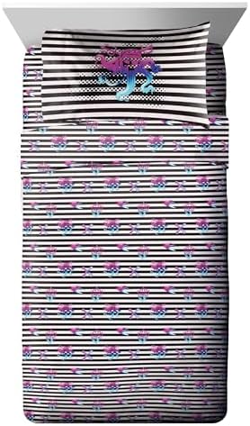 Jay Franco Kids Comforter Set Includes Sheets and Pillow Cover - Soft and Cozy Bed Set for Stylish Room Décor, Multi - Descendants, 5 Piece Twin