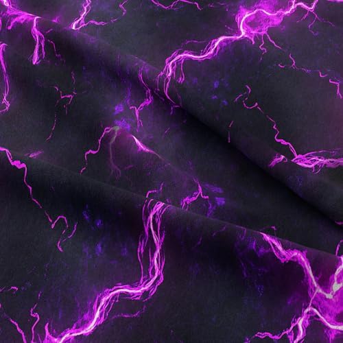 6pcs Lightning Comforter Set for Boys,Twin Size Bedding Sets for Teen,Kids Comforter Set with 1 Quilt+1 Flat Sheet+1 Fitted Sheet+2 Pillowcases+1 Cushion Cover(Lightning-A Twin)