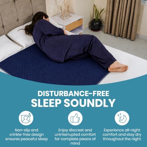 Epica Incontinence Bed Pads Washable Waterproof, 34"x52" (1 Pack)
