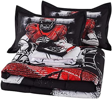 Football Full Size Bedding 6 Pieces for Boys Sports Comforter