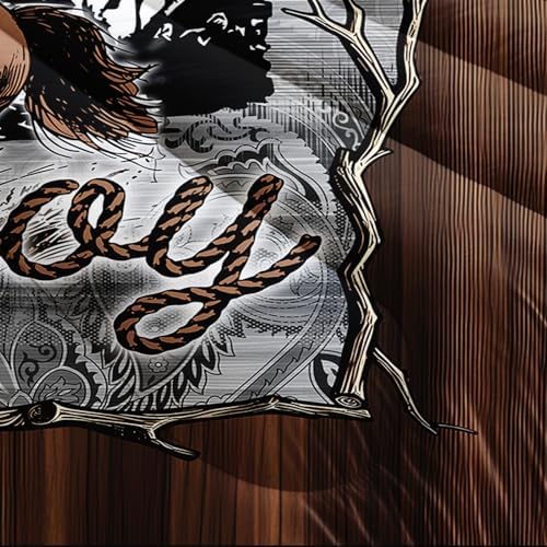 Brown Western Cowboy Comforters Queen Size,Boys Full Size Bedding Set Cowboy Themed,with 1 Comforter with 2 Pillow Case,Western Bedroom Decor for Boys Men Kids