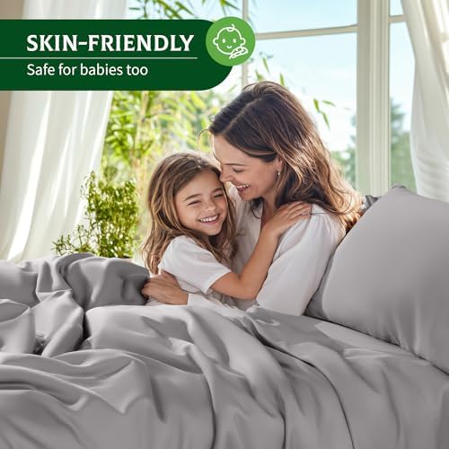 SONORO KATE 100% Viscose Derived from Bamboo_Sheets, Extra Deep Pocket,4PC