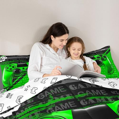 Feelyou Gamer Comforter Set Full Size Game Controller Comforter for Kids