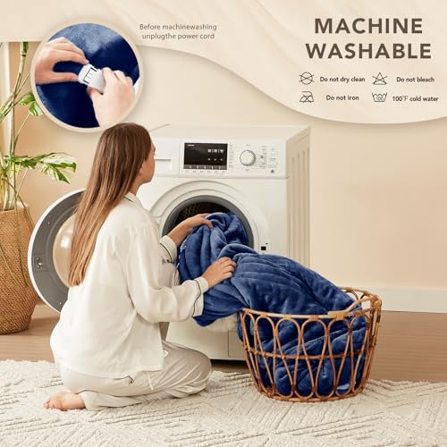 Homemate Heated Electric Blanket King Size 100"x 90" Heating Blanket