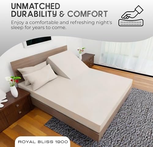 Top Split King Sheets Sets for Adjustable Bed, 4 Pcs Deep Pockets Double Brushed Microfiber Sheets, 34 Inch Split Top Fitted Sheet, 1 King Flat Sheet and 2 Pillowcases - Ivory