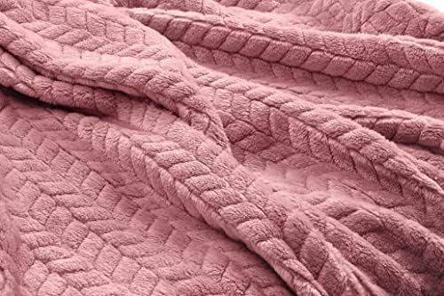 EverSnug Travel Blanket & Pillow 68x42 - Premium Ultra-Soft Microfleece 2 in 1 Compact & Packable Flight Blanket with Soft Bag Pillowcase, Hand Luggage Sleeve and Backpack Clip (Light Pink)