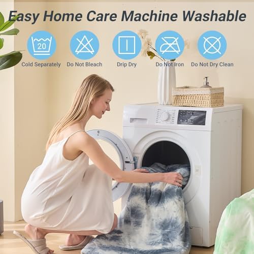 Cooling Comforter Twin Size, Double Sided Cooling Blankets for Hot Sleepers, Soft Breathable Lightweight Summer Cooling Comforter for Night Sweats Absorbs Body HEA