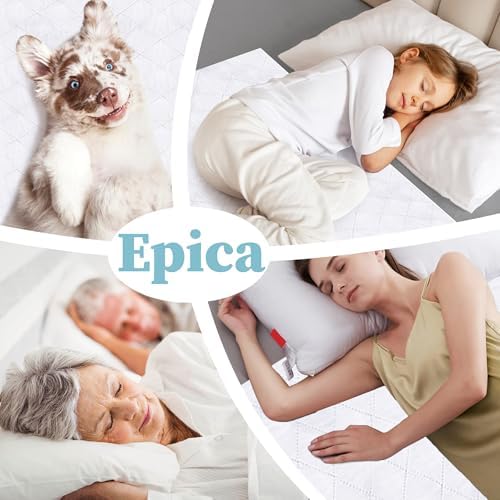 Epica Incontinence Bed Pads Washable Waterproof, 34"x52" (1 Pack)