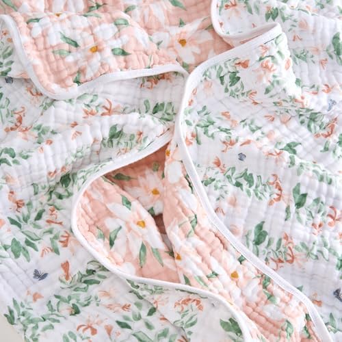 aden + anais Essentials Dream Blanket, Muslin Baby Blankets for Girls & Boys, Lightweight Newborn Nursery & Crib Blanket, Unisex Toddler & Infant Bedding, Shower & Registry Gift, Butterfly Garden