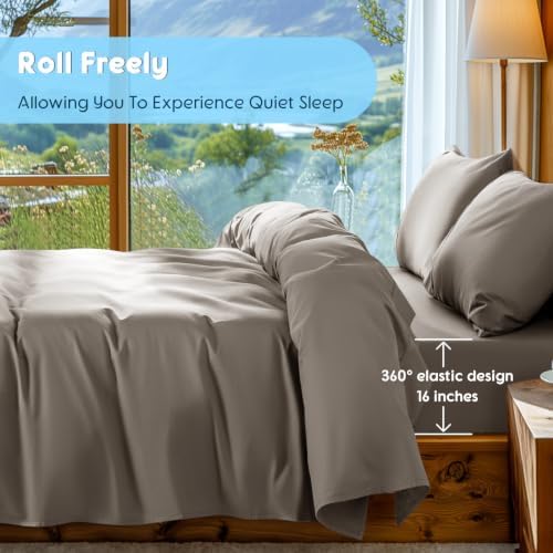SONORO KATE 1000 Series 100% Egyptian Cotton King Sheet Set,4 Pieces