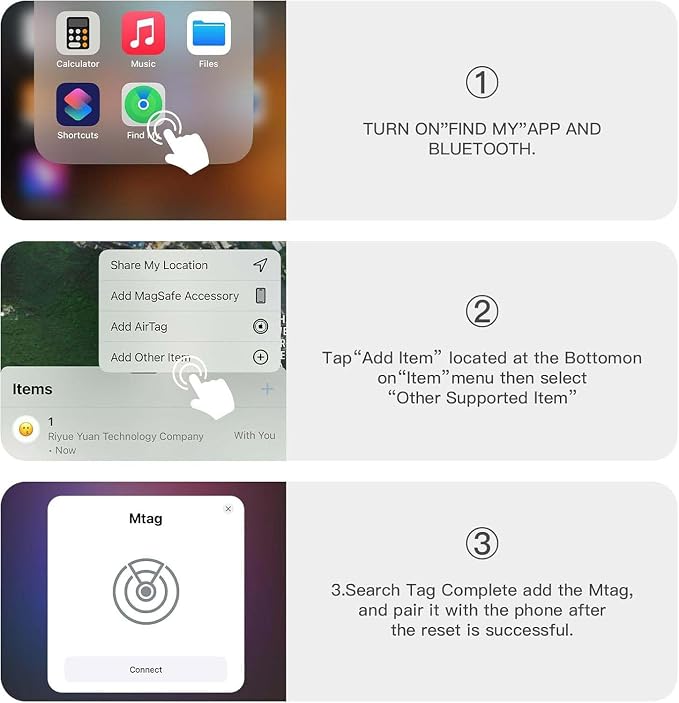 GPS Tracker for Vehicles, 2 PCS Real-Time Undetectable GPS Tracker for Car - No Monthly Fee & SIM Card for Hidden Magnetic GPS Locator for iOS Only, Ultra-Slim, Waterproof, Safe & Durable