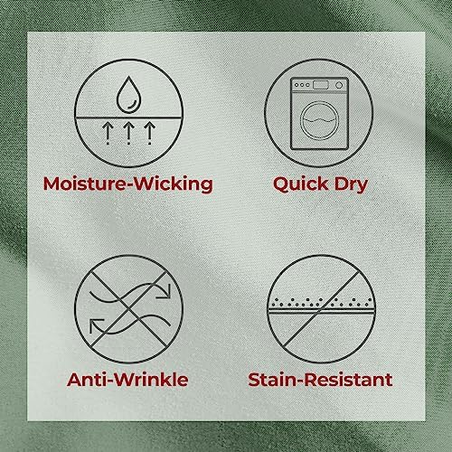 Mellanni Iconic 5-Piece, Ultra Soft Sheet Set (Split King, Sage)