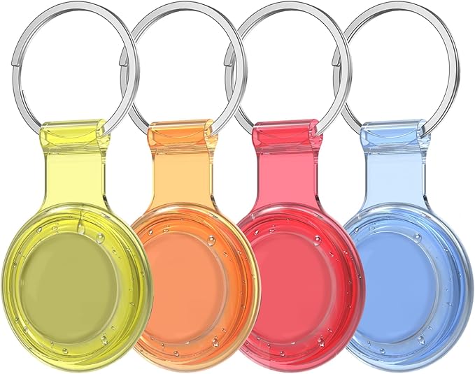 Compatible for AirTag Holder Keychain for Apple Air Tag 1st&2nd Generation | Airtag Key Chain Ring Case Cover for Air Tag Holder GPS Tracker Item Air Tags Finders Air Tagholder for Kids,Bags,Luggages