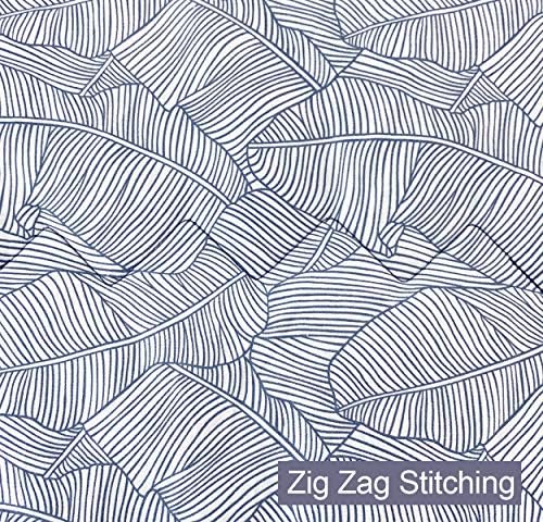 SLEEPBELLA Comforter King Size, 600 Thread Count Cotton Navy & Grey Leaves Reveisible Comforter Sets, Down Alternative Bedding Set 3Pcs(King, Navy&Blue Leaves)