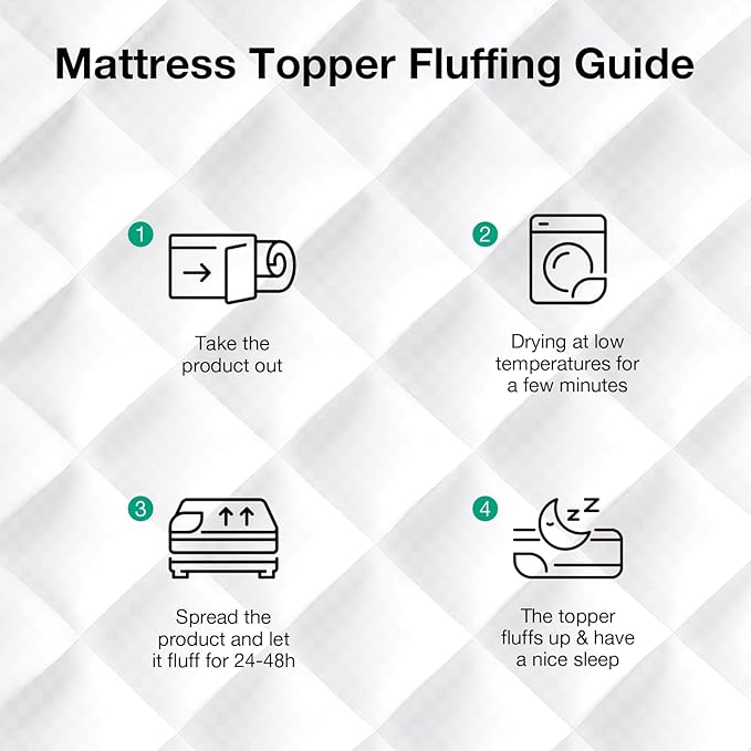 Novilla King Mattress Topper, Extra Thick Pillow Top Mattress Pad, Down Alternative Fill Breathable Cotton Cover, 8-21" Deep Pocket Soft Bed Topper for Back Pain Relief