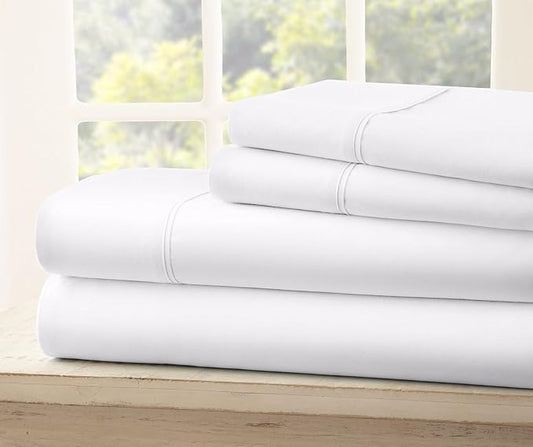 Split King Size Sheet Set - Egyptian Quality Ultra-Soft Bed Sheets - Double Brushed - Deep Pockets- Easy Fit - 5 Piece Set- Fade Resistant