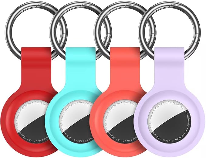Compatible for AirTag Holder Keychain for Apple Air Tag 1st&2nd Generation | Airtag Key Chain Ring Case Cover for Air Tag Holder GPS Tracker Item Air Tags Finders Air Tagholder for Kids,Bags,Luggages