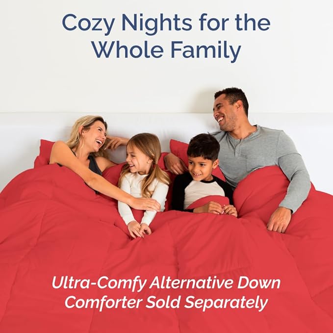 Full XL Bed Sheet - 4 Piece Full XL Bed Sheets Set - Soft, Breathable & Cooling - Hotel Luxury Bedding for Women, Men, Kids, Teens, Boys & Girls - Deep Pockets, Comfy, Cozy, Fade & Wrinkle Free - Red