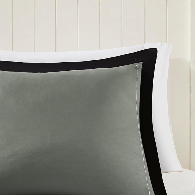 Madison Park Larkspur Comforter Set, Black/Gray, King