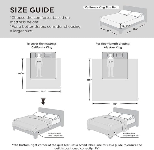 Bedsure Comforter Duvet Insert - Quilted Comforters Cal King Size, All Season Duvet, GentleSoft Down Alternative Bedding Blanket, with 8 Tabs, Gifts for Women/Men, Red, California King 96X102 Inches