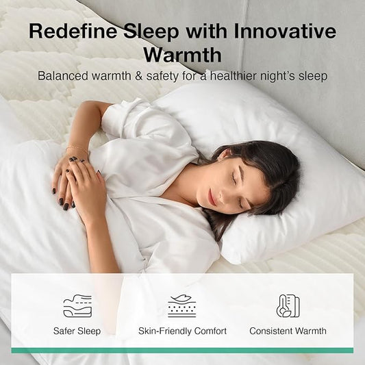 Novilla Fleece Mattress Topper Twin, Warm Sherpa Mattress Pad, Cloud-Like Soft Bed Cover for Winter, Deep Pocket fits up to 21", Machine Washable