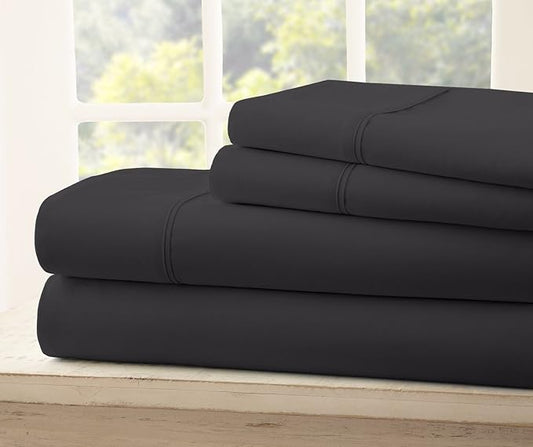 Split King Size Sheet Set - Egyptian Quality Ultra-Soft Bed Sheets - Double Brushed - Deep Pockets- Easy Fit - 5 Piece Set- Fade Resistant