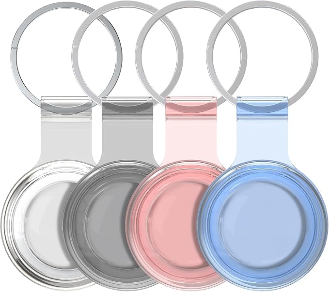 Compatible for AirTag Holder Keychain for Apple Air Tag 1st&2nd Generation | Airtag Key Chain Ring Case Cover for Air Tag Holder GPS Tracker Item Air Tags Finders Air Tagholder for Kids,Bags,Luggages