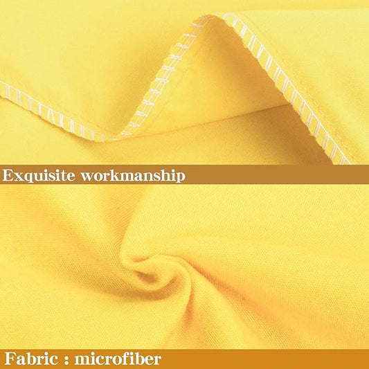 NTBAY Standard Pillowcase Set - 2 Pack Brushed Microfiber 20x26 Pillowcases - Soft, Wrinkle-Free, Fade-Resistant, Stain-Resistant, Yellow Pillowcases with Envelope Closure - 20x26 Inches, Yellow