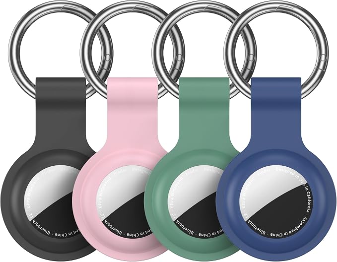 Compatible for AirTag Holder Keychain for Apple Air Tag 1st&2nd Generation | Airtag Key Chain Ring Case Cover for Air Tag Holder GPS Tracker Item Air Tags Finders Air Tagholder for Kids,Bags,Luggages