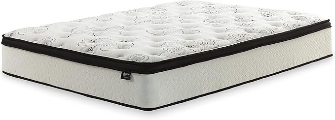 Signature Design by Ashley Chime 12 Inch Hybrid Full Mattress, Memory Foam Mattresses with Lumbar Support, High-Density Foam & Pocketed Coils for Comfort & Back Support, Mattress in a Box, Full Size