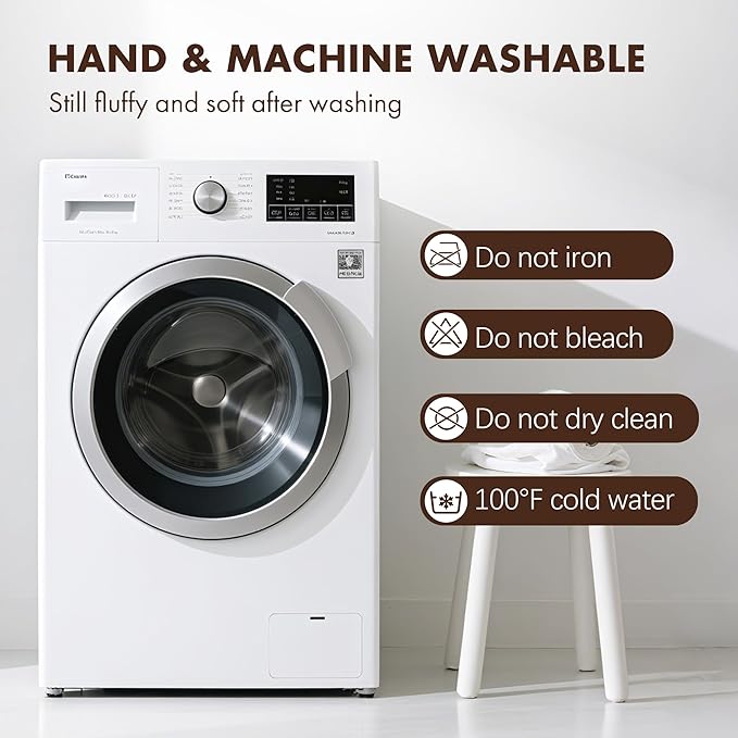 Heating Blanket Full Size 72" x 84" - Fluffy Ultra Soft Flannel Electric Blanket with 6 Heating Levels & 10 Hours Adjustable Timer, Fast Heating and Heated Lap Blanket for Office (White)