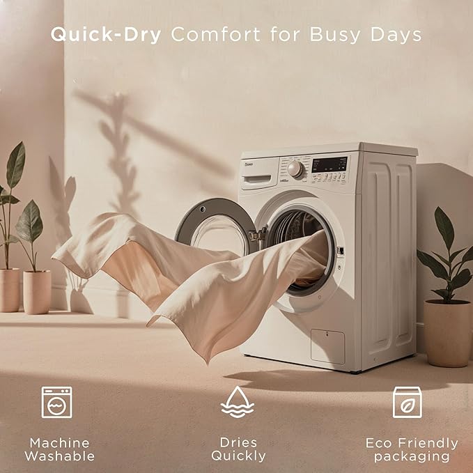 Threadmill 100% Cotton Sheets for King Size Bed | 4 Pc King Bed Sheets Set | Soft, Breathable Lightweight Solid Sateen for All-Season Use | Snug Fit Elastic Deep Pocket King Sheets | Folkstone Blue