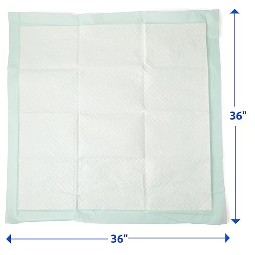 Medline Bed Pads Disposable Adult, Chux Pads, 36x36, 50 Count, Moderate Absorbency, Incontinence Bed Pads for Adults, Chucks Underpads Extra Large, Disposable Bed Pads for Incontinence, Pee Pads