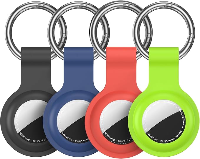 Compatible for AirTag Holder Keychain for Apple Air Tag 1st&2nd Generation | Airtag Key Chain Ring Case Cover for Air Tag Holder GPS Tracker Item Air Tags Finders Air Tagholder for Kids,Bags,Luggages