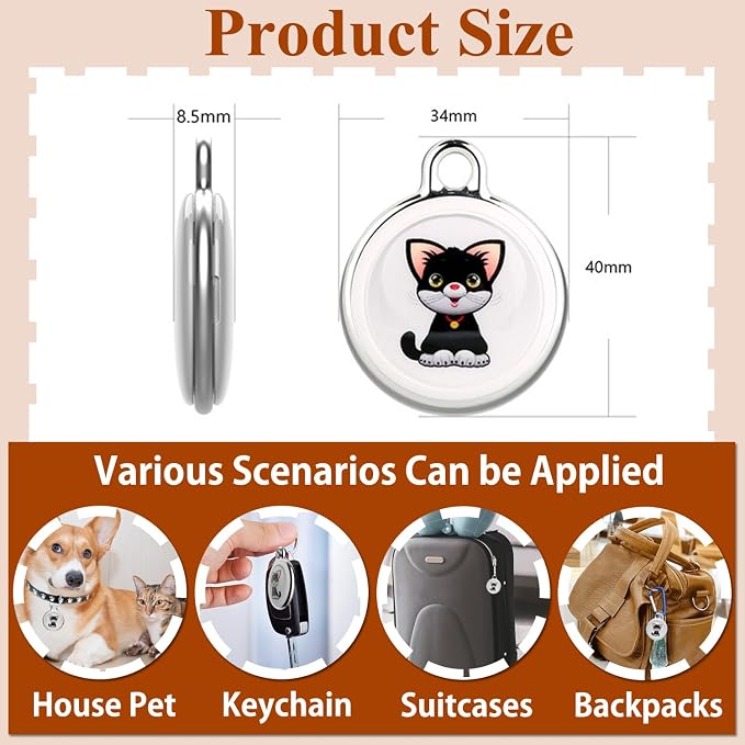 Smart GPS Tracker for Dogs Mini Cat GPS Tracker | Positioning Smart Alarm Pet Tracker, Waterproof and Drop-Proof, Extra Long Battery Life of 365 Day, No Subscription