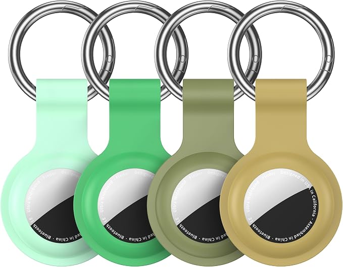 Compatible for AirTag Holder Keychain for Apple Air Tag 1st&2nd Generation | Airtag Key Chain Ring Case Cover for Air Tag Holder GPS Tracker Item Air Tags Finders Air Tagholder for Kids,Bags,Luggages