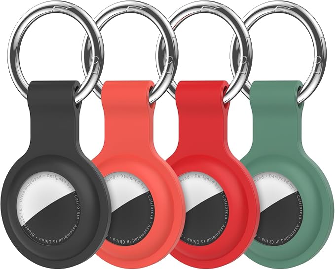 Compatible for AirTag Holder Keychain for Apple Air Tag 1st&2nd Generation | Airtag Key Chain Ring Case Cover for Air Tag Holder GPS Tracker Item Air Tags Finders Air Tagholder for Kids,Bags,Luggages