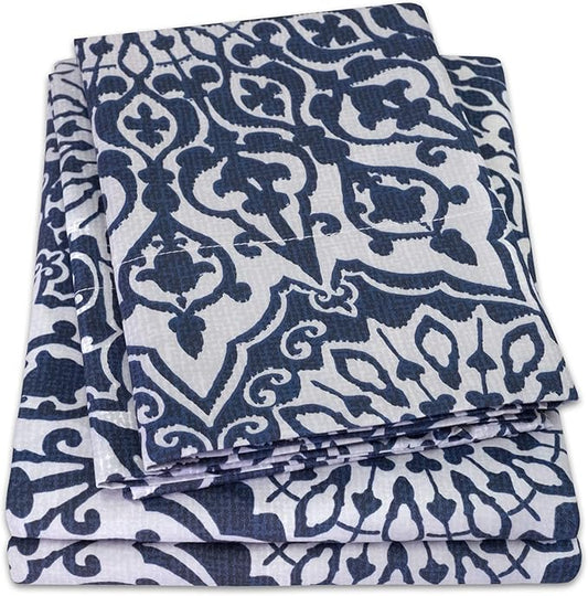 Queen Size Bed Sheets - Breathable Luxury Sheets with Full Elastic & Secure Corner Straps Built In - 1800 Supreme Collection Extra Soft Deep Pocket Bedding Set, Sheet Set, Queen, Oasis