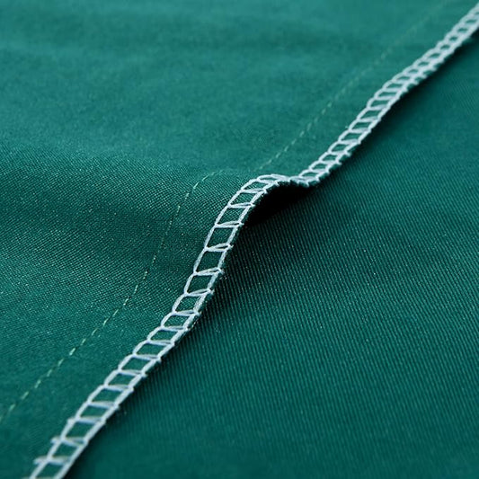 FLXXIE Pillow Cases Standard Size, Soft Microfiber Pillow Covers with Envelope Closure, Wrinkle, Stain Resistant Pillowcases, 2 Piece Set, 20x26, Dark Green