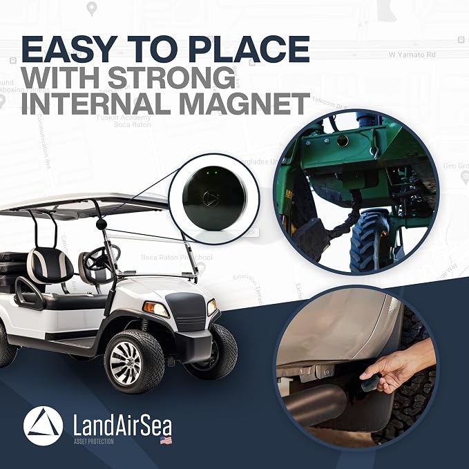 LandAirSea 54 GPS Tracker (Premium Edition) - Long Battery, Magnetic, & Waterproof. Global GPS Tracker for Vehicles. Made in the USA from Domestic & Imported Parts. Subscription is Required.