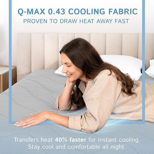 Four Seasons Essentials Cooling Comforter - King Size 106" x 90" - Gray