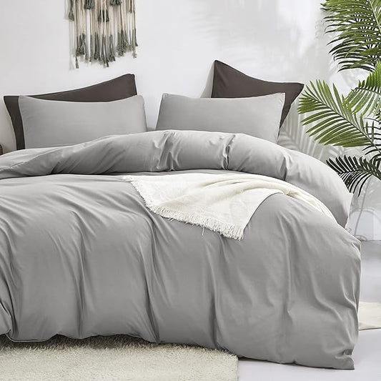 Cottonight Silver Grey Comforter Sets Twin Light Gray Bedding Comforter Set Women Men Solid Pure Gray Blanket Quilts Fuzzy Breathable Light Grey Bedding Comforter Sets for Twin Bed