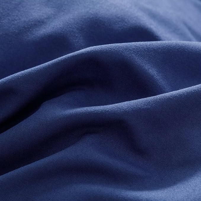 Luxlovery Royal Blue Comforter Set Queen Women Men Solid Comforter Bright Blue Bedding Set Fluffy Soft Breathable Blanket Quilts with 2 Pillowcases for Queen Bed